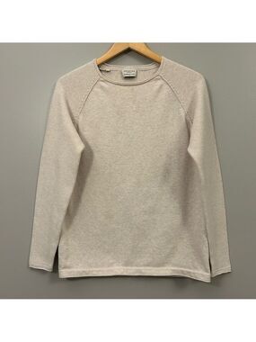 Selected Homme Men's Crewneck Sweater in Cream Organic Fibres Medium